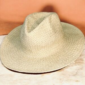 NWT Madewell Woven Straw Hat Dried Straw M/L